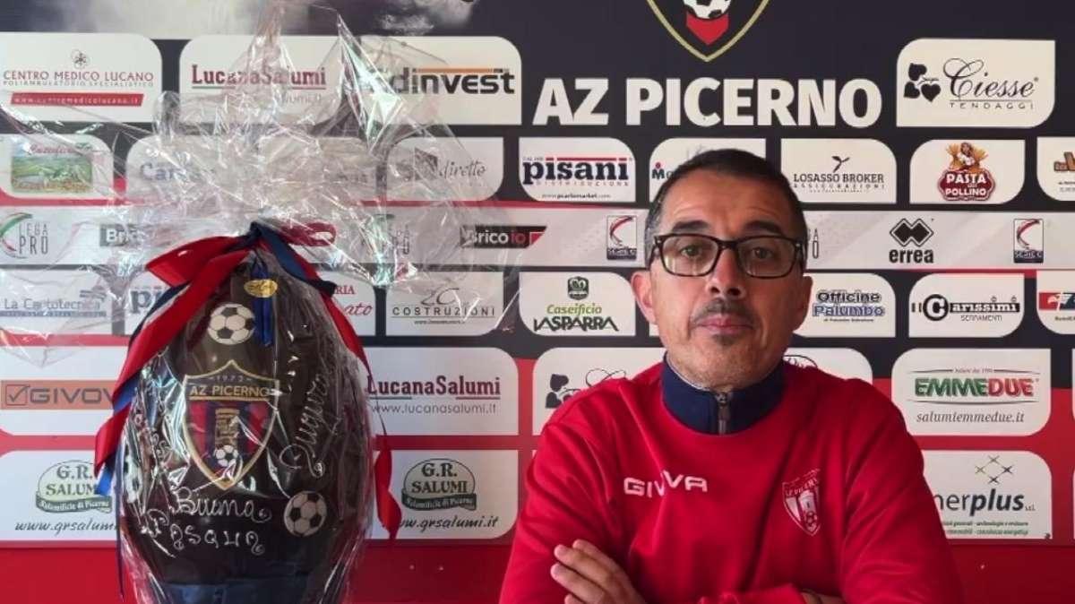 Az Picerno, mister Emilio Longo: "Cercheremo di migliorarci ancora e mi auguro che l’ambiente sia già grato alla squadra per quanto fatto"