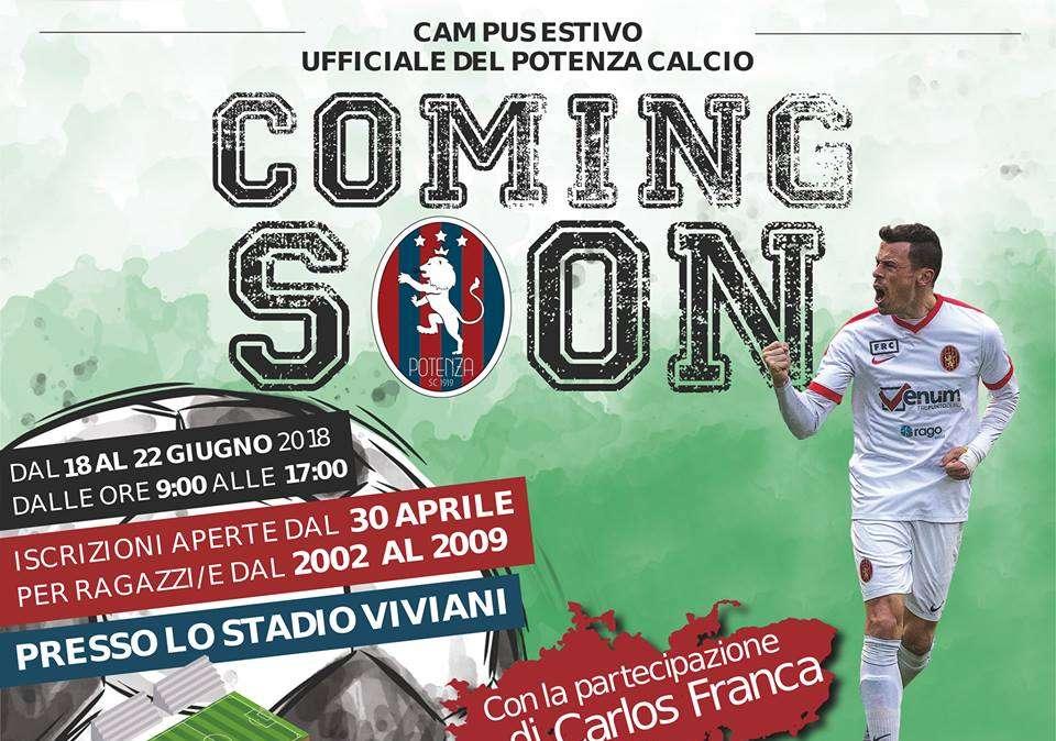 Sbarca il Campus estivo ufficiale del Potenza Calcio...