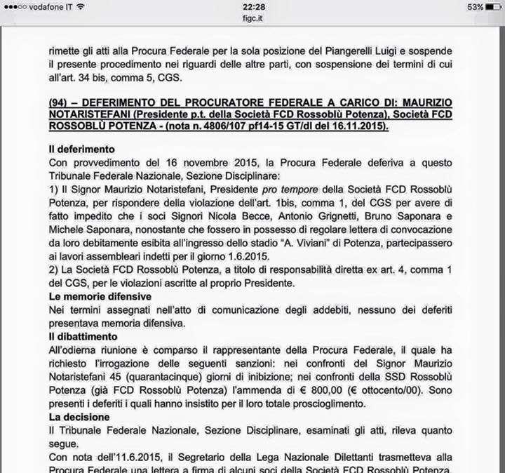 I fatti del primo Giugno 2105 finiscono in una bolla di sapone...