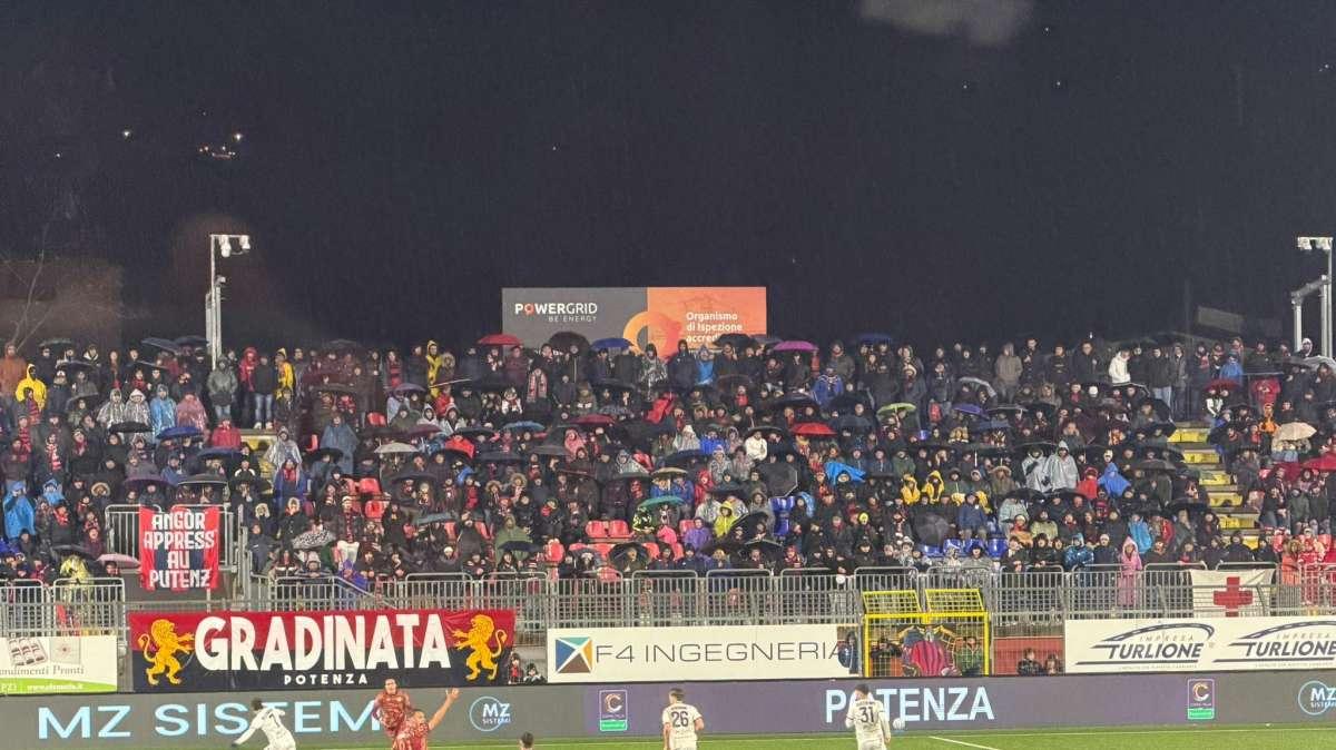 Potenza-Latina, spettatori e incasso della partita