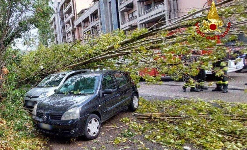 Maltempo a Potenza, numerosi gli interventi nella notte dei vigili del fuoco