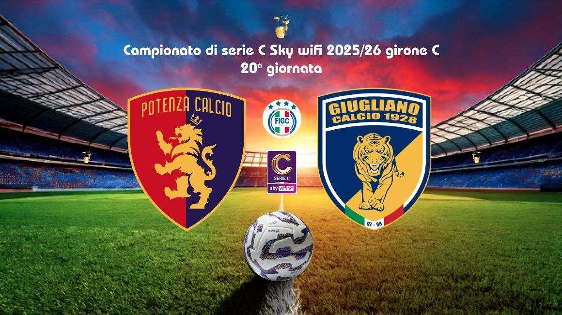 POTENZA-GIUGLIANO 0-0. I rossoblu in superiorità numerica non sfondano 