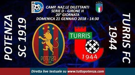 Potenza-Turris in diretta su TuttoPotenza.com