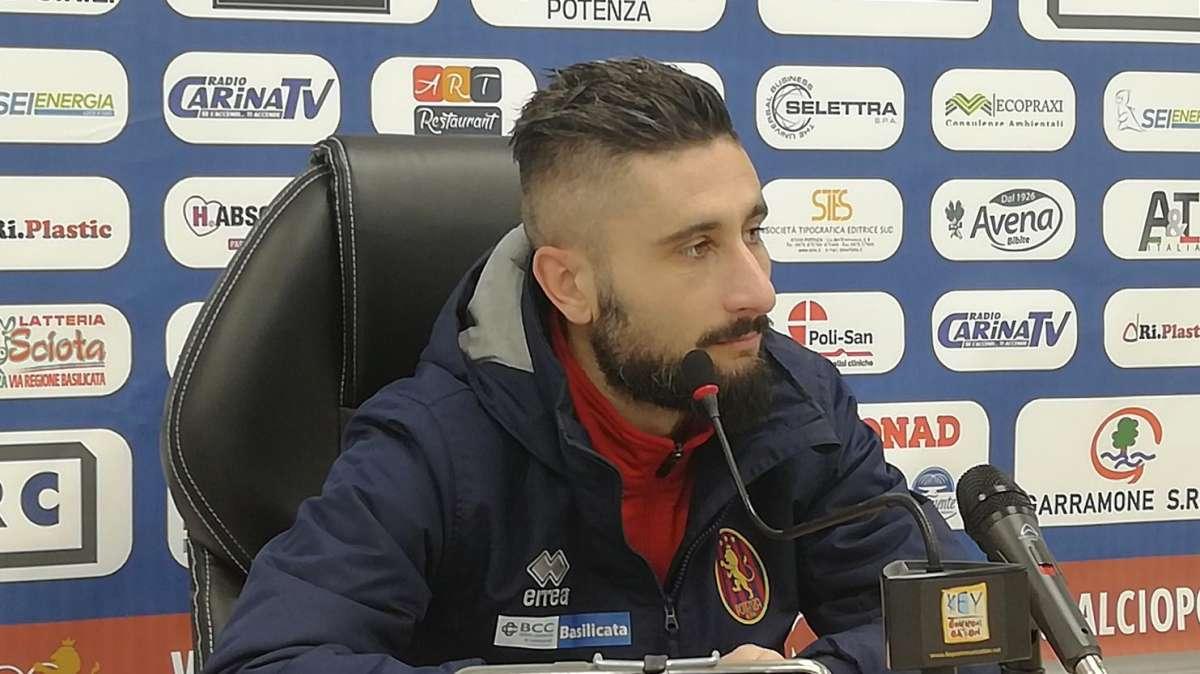 Dettori centrocampista Picerno: "A Taranto non dobbiamo sbagliare l'approccio al match"