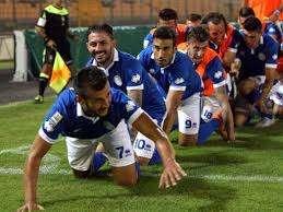 I calciatori del Potenza "studiano" una nuova esultanza...