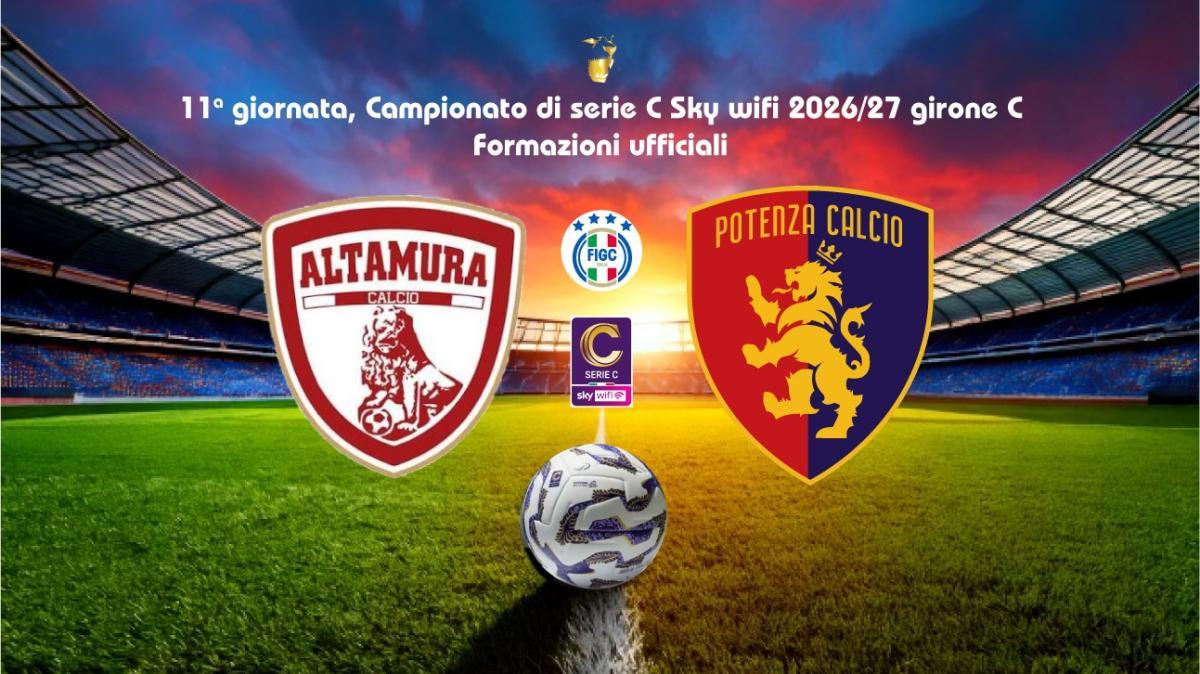 ALTAMURA-POTENZA, le formazioni ufficiali