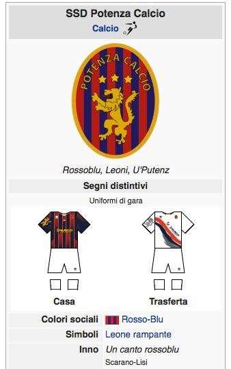 In attesa della società... il Potenza si rifà il look su Wikipedia...