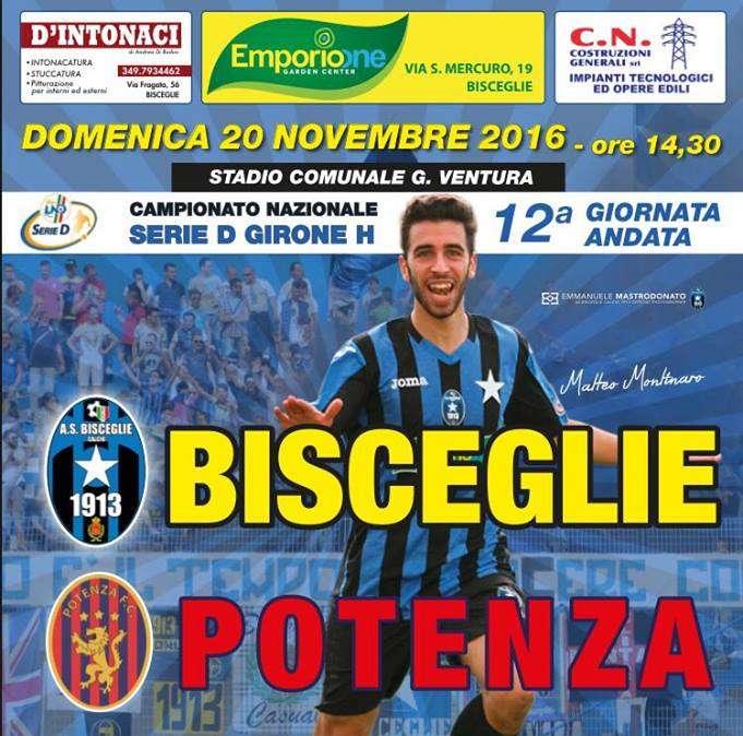 Bisceglie-Potenza: info biglietti.