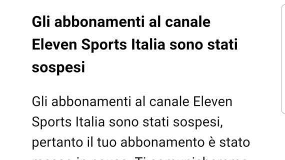 Eleven Sports, cosa succede? Domani dove si potrà vedere Potenza-Bisceglie?