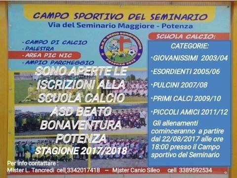 L'Asd Beato Bonaventura scalda i motori...