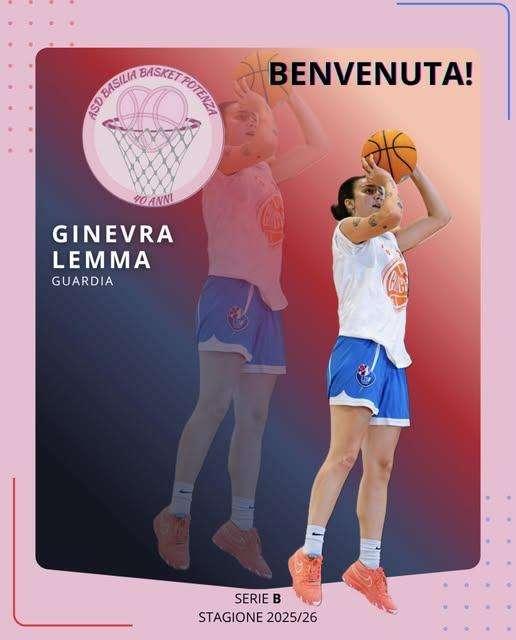Basilia Basket Potenza, ecco il primo colpo: Ginevra Lemma è una nuova Leonessa