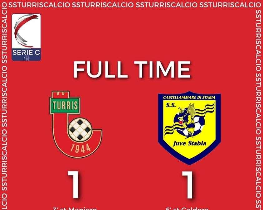 Nel posticipo Turris e Juve Stabia non si fanno male