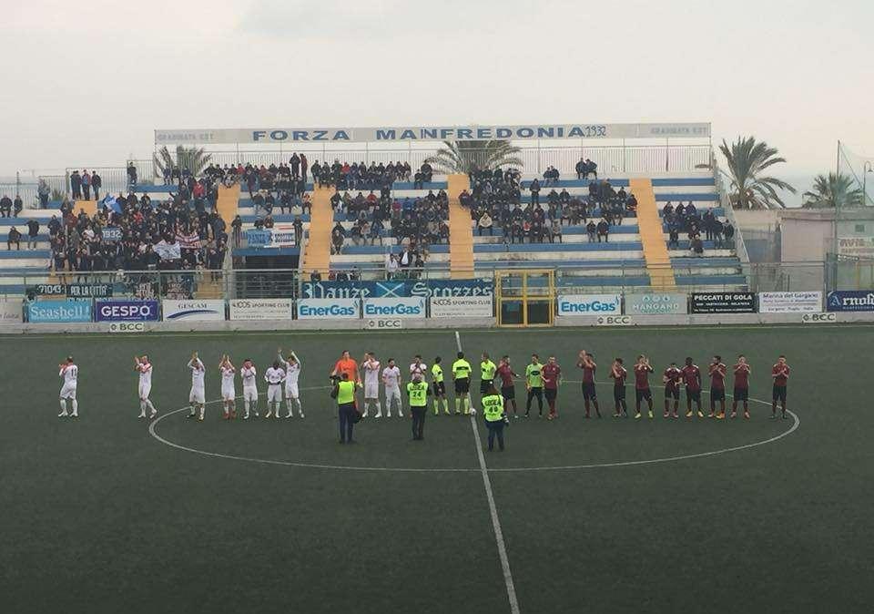 Manfredonia-Potenza 2-3 il tabellino