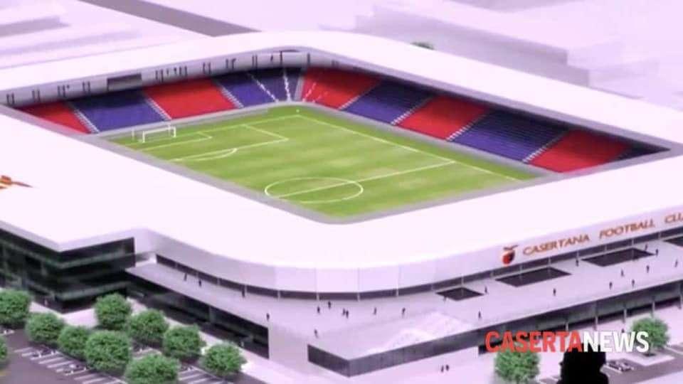 Casertana, il progetto del nuovo stadio arriva in consiglio comunale, la data del 16 giugno data fondamentale