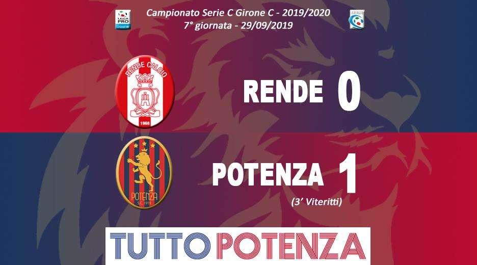 Rende-Potenza 0-1, il tabellino del match