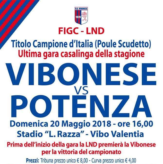 Vibonese-Potenza: info biglietti.