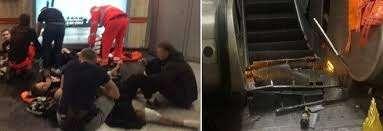 Roma, crolla scala mobile nella metropolitana: feriti tifosi del Cska Mosca...