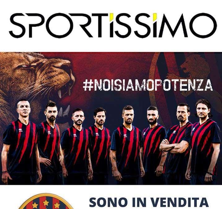 In vendita da Sportissimo le maglie ufficiali del Potenza...