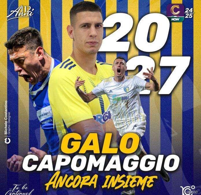 Fine della telenovela, Galo Capomaggio ha prolungato il suo contratto con il Cerignola
