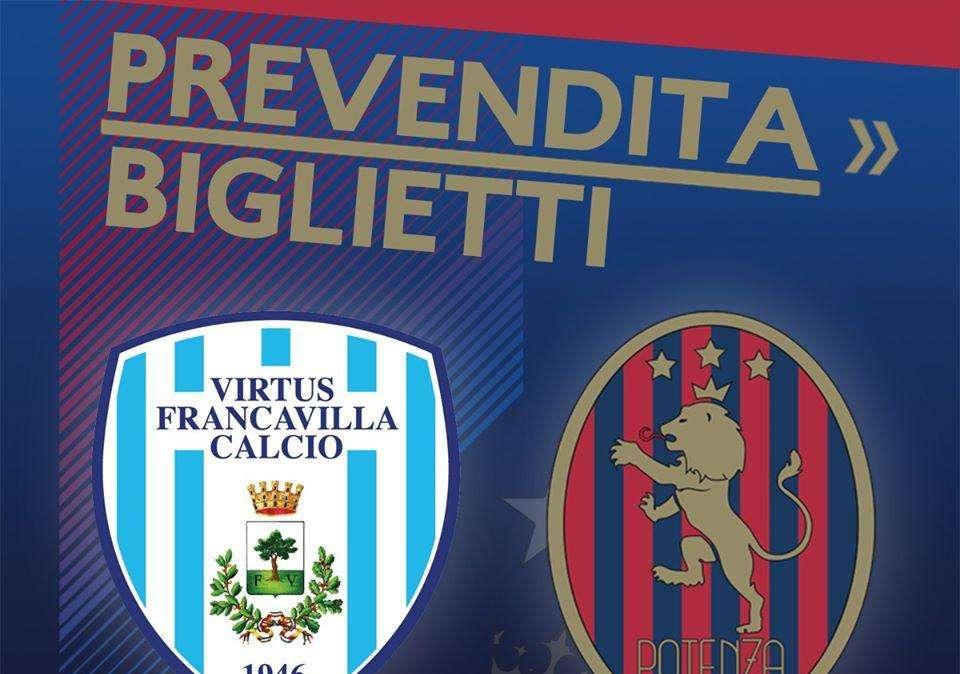 Virtus Francavilla-Potenza, parte la prevendita. Info biglietti