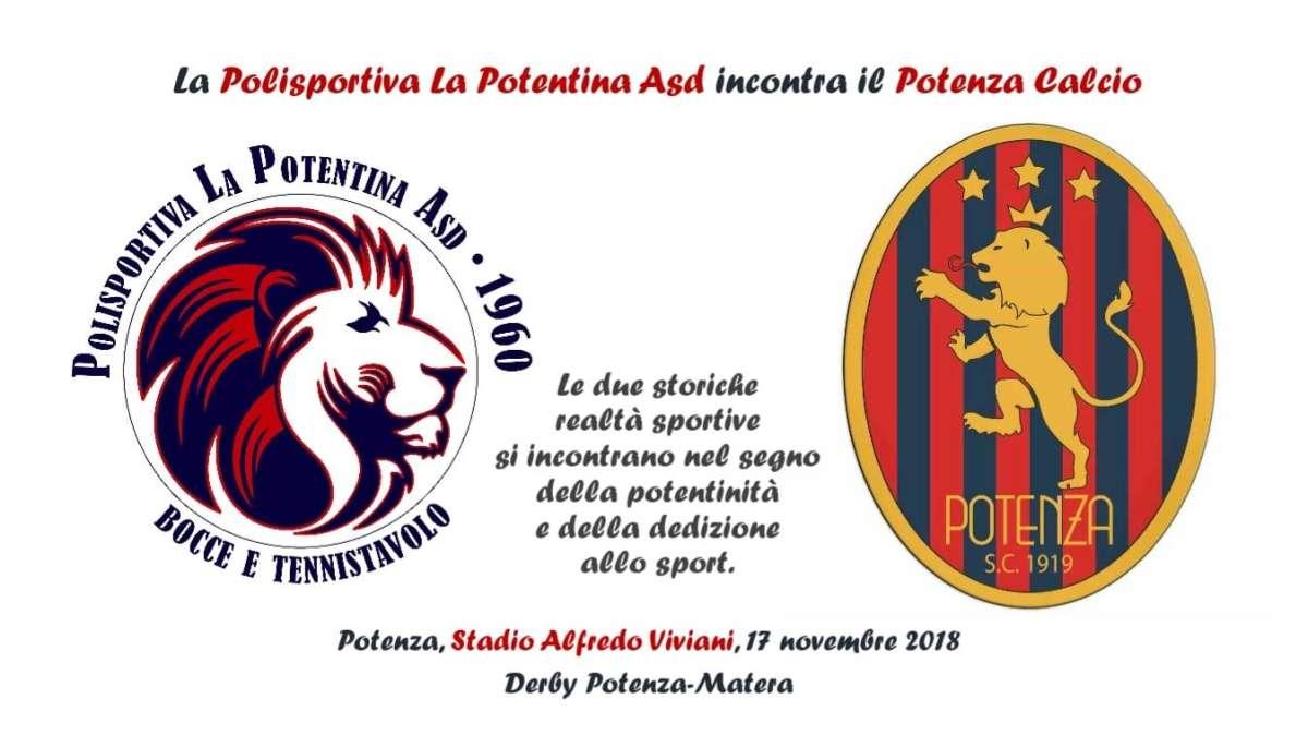 Il Potenza Calcio e la Potentina insieme per il sociale
