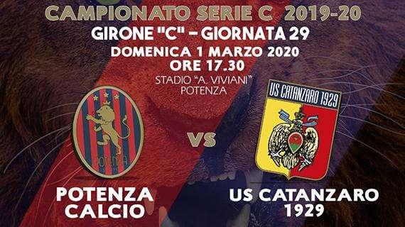 Domani mattina parte la prevendita per Potenza-Catanzaro