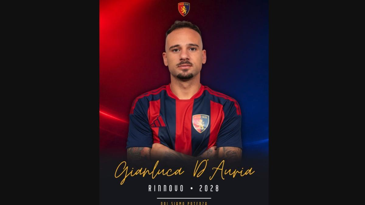 D'Auria rimane a Potenza, prolungato il contratto al 2028