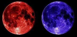 Il 31 Gennaio la luna sarà rosso-blù...