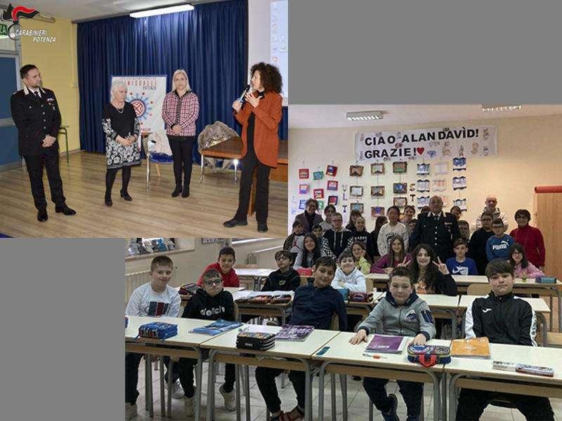 Progetto "Cultura della legalità", i Carbinieri nelle scuole di Potenza e Avigliano