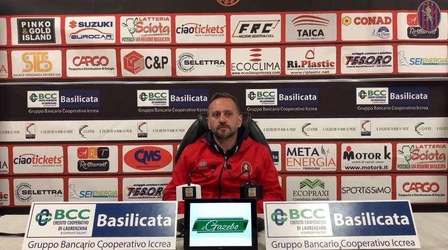 Potenza, mister Gallo: "La Juve Stabia, insieme alla Ternana, è la squadra che più mi ha impressionato"