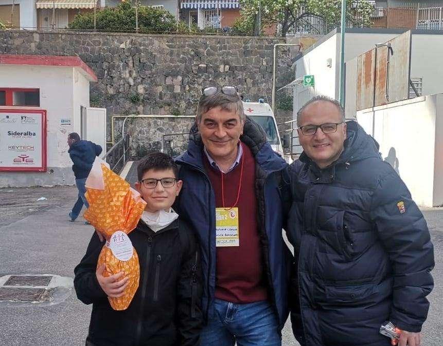 A Torre Del Greco oggi Antonio Croglia ha incontrato il piccolo Francesco