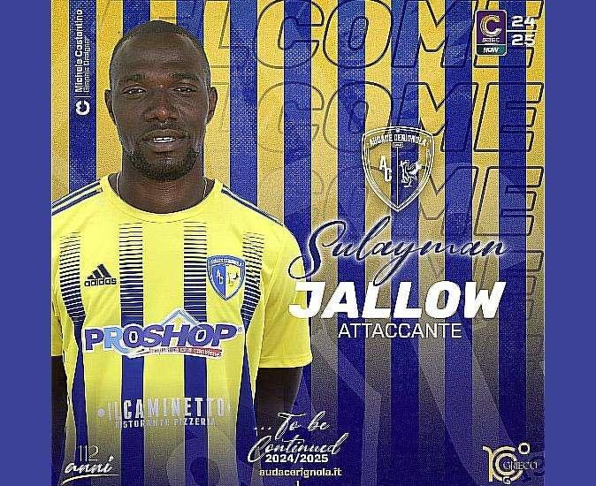 Per il Cerignola c'è anche l'attaccante Jallow