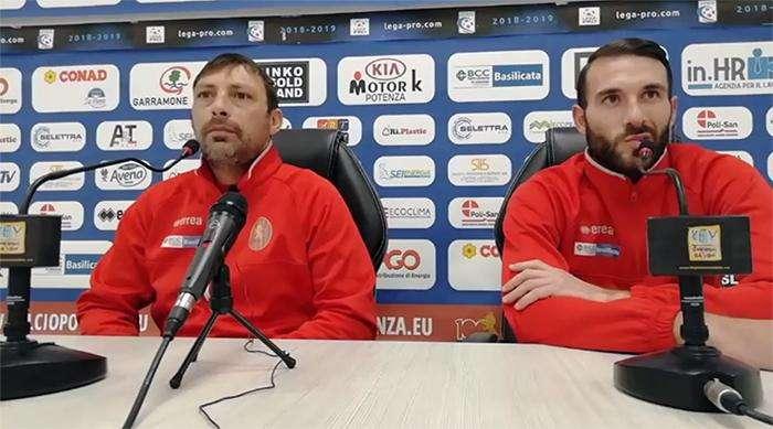 La conferenza stampa del Potenza prima di Potenza-Rende