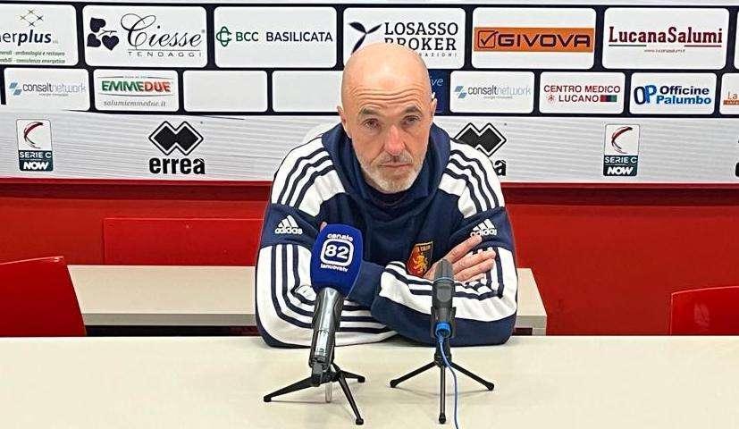 Lerda allenatore Potenza: "I tre goal del Picerno ci hanno tagliato le gambe"