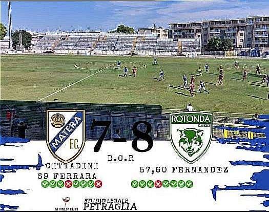 Coppa Italia Serie D, il Rotonda elimina a sorpresa il Matera