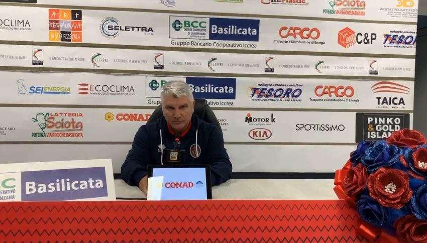 Potenza - Triestina, la conferenza stampa post gara di Mister Somma