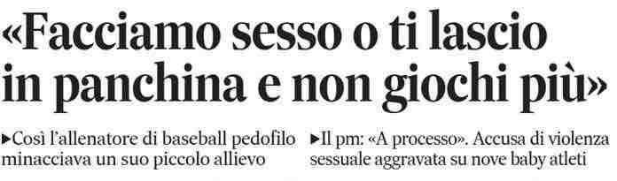 Scandalo nel calcio: "Facciamo sesso o ti lascio in panchina".
