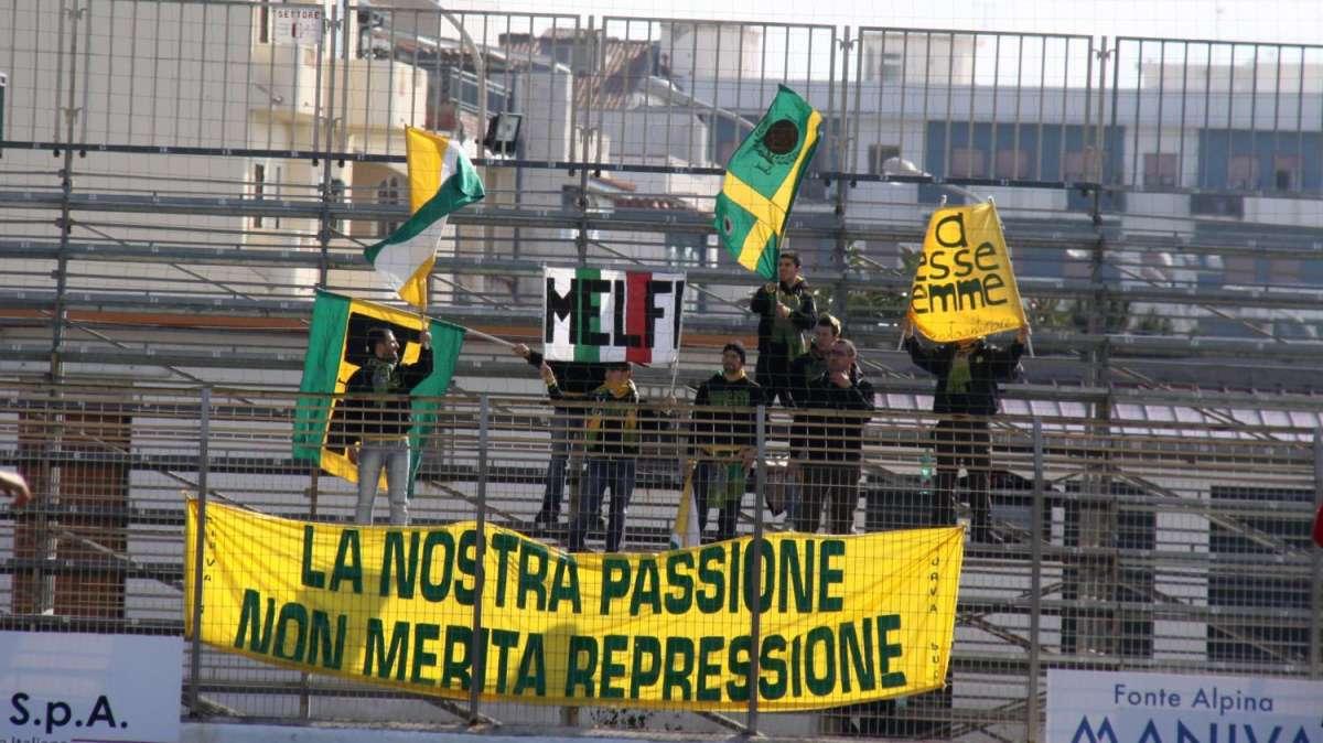 Eccellenza Lucana, i tifosi del Melfi non potranno seguire la loro squadra a Rionero nel derby