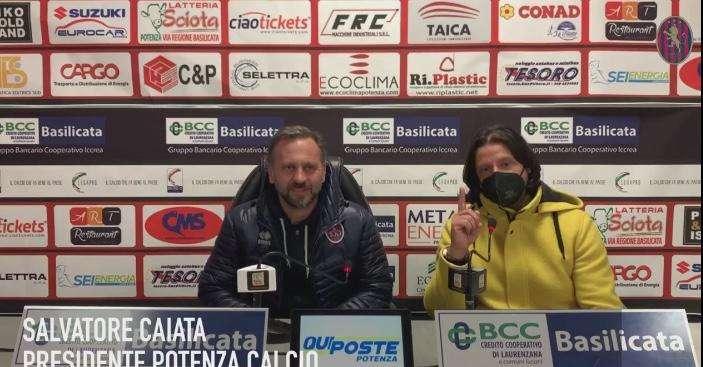 Potenza, le dichiarazioni del presidente Caiata e del mister Gallo al termine della gara vittoriosa con la Turris