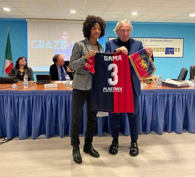 Sara Gama e il pratron Macchia