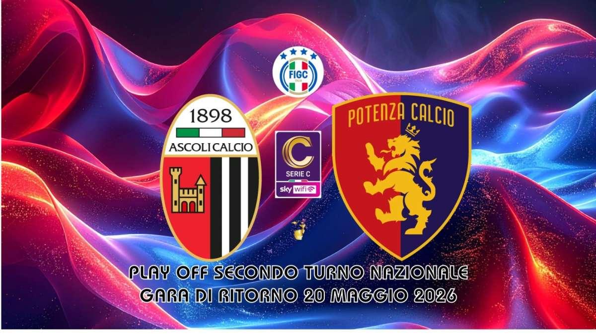 ASCOLI-POTENZA, le formazioni ufficiali