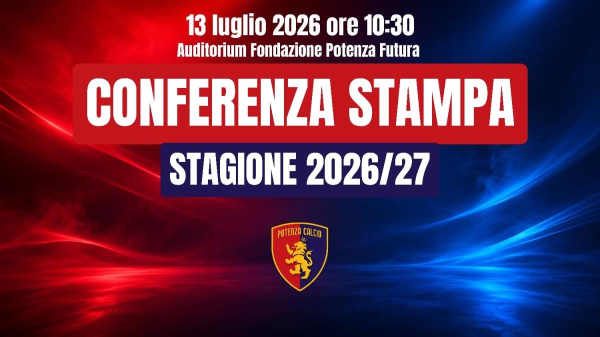 Potenza, lunedì 13 luglio la conferenza stampa di presentazione della stagione 2026/27