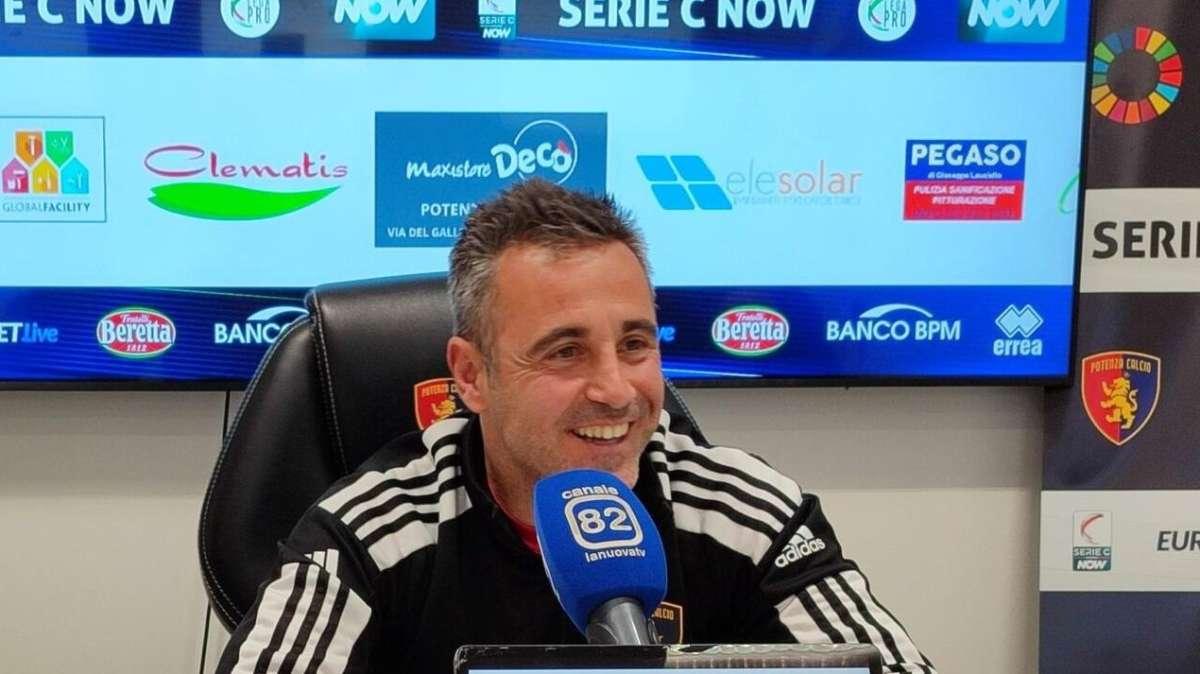 Marchionni allenatore Potenza: "Lo spogliatoio è unito, dobbiamo pensare alla gara contro il Giugliano come una finale"