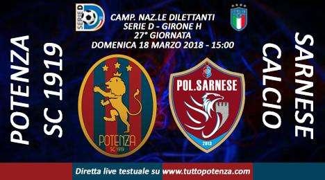 Potenza-Sarnese in diretta su TuttoPotenza.com