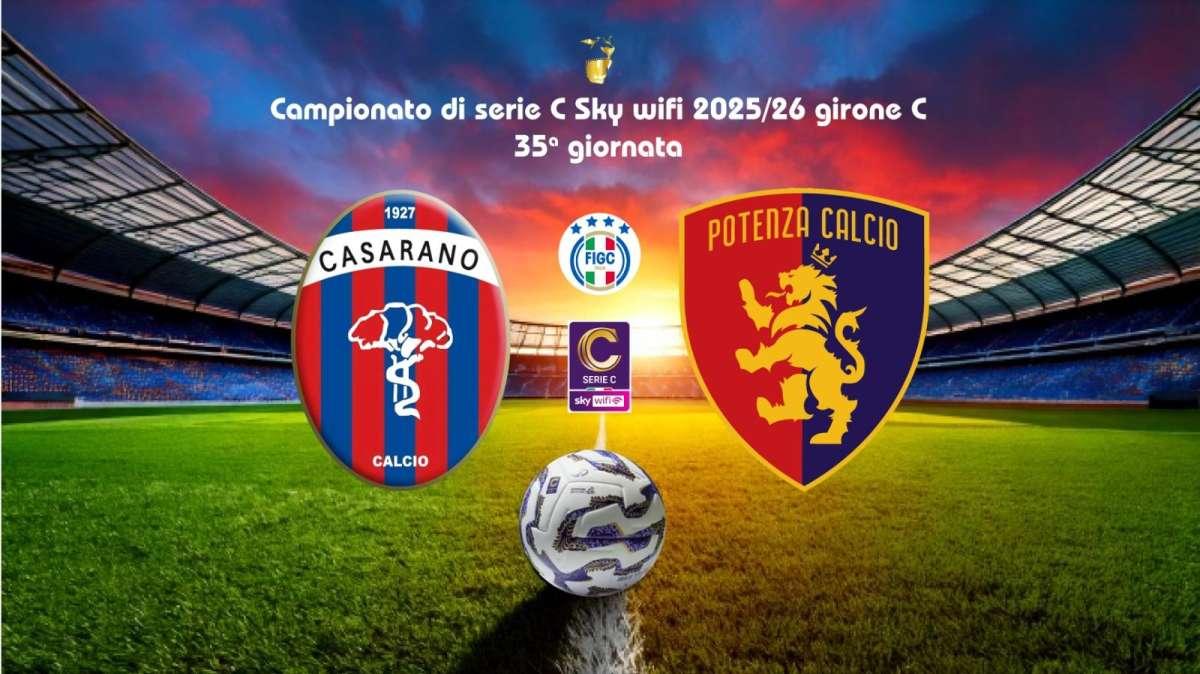 Casarano-Potenza 2-1. Rossoblù sconfitti di misura al "Capozza"