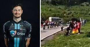 Sorpresa a Marsicovetere, passa il Giro e un ciclista tedesco si ferma ad abbracciare i nonni lucani