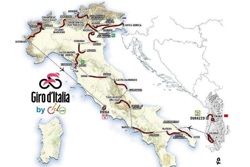 Giro d’Italia 2025, una tappa partirà da Potenza: ecco quale