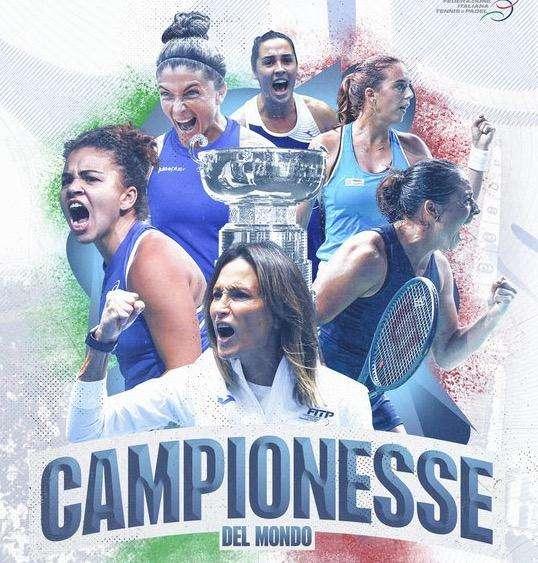 Tennis, ancora un trionfo dell'Italia le azzurre vincono la Billie Jean King Cup