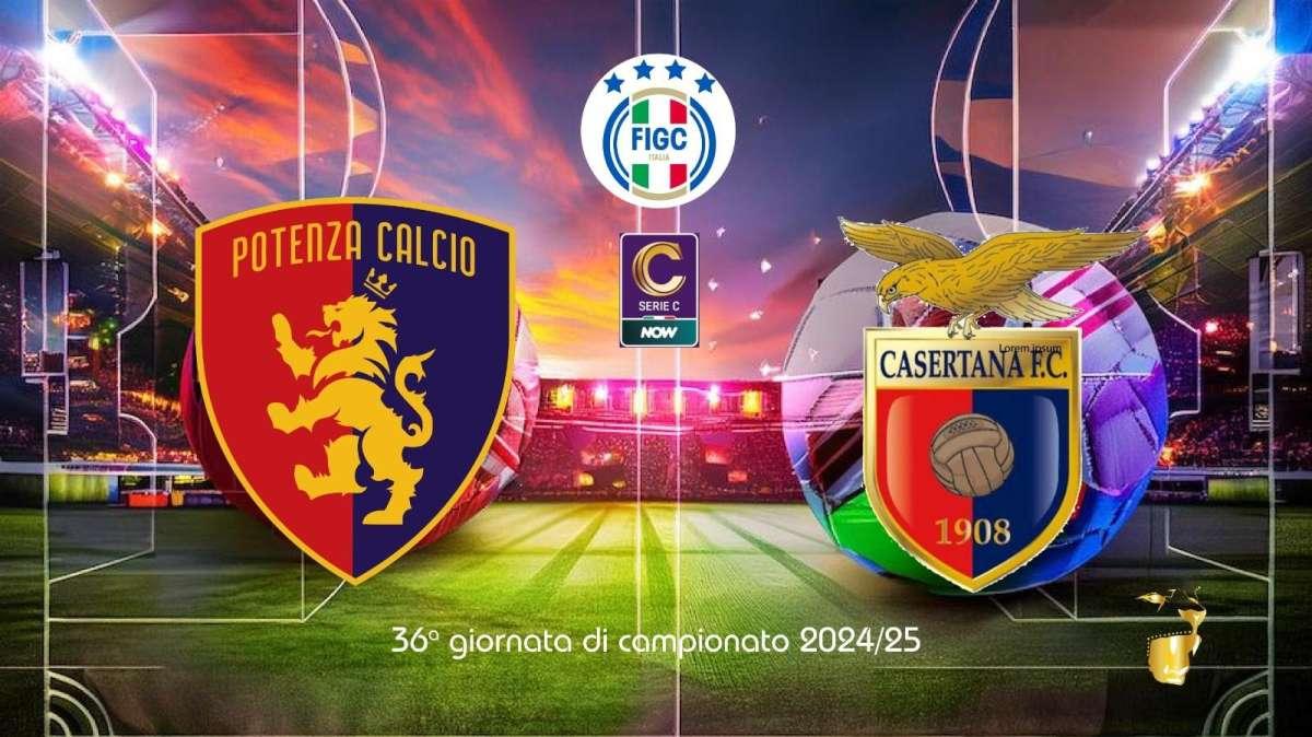 Potenza-Casertana 2-1. Rossoblù ok al Viviani