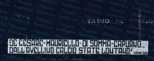 Avellino: la tifoseria alza la voce del dissenso...